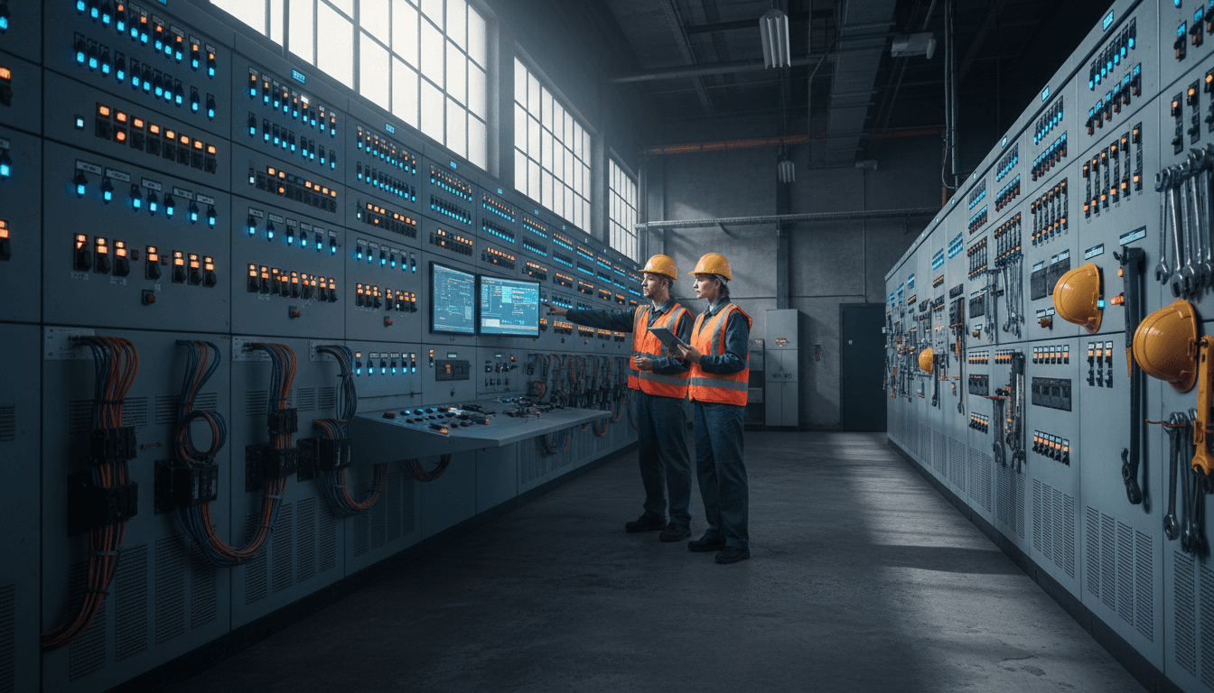 Maintenance d'une armoire électrique industrielle